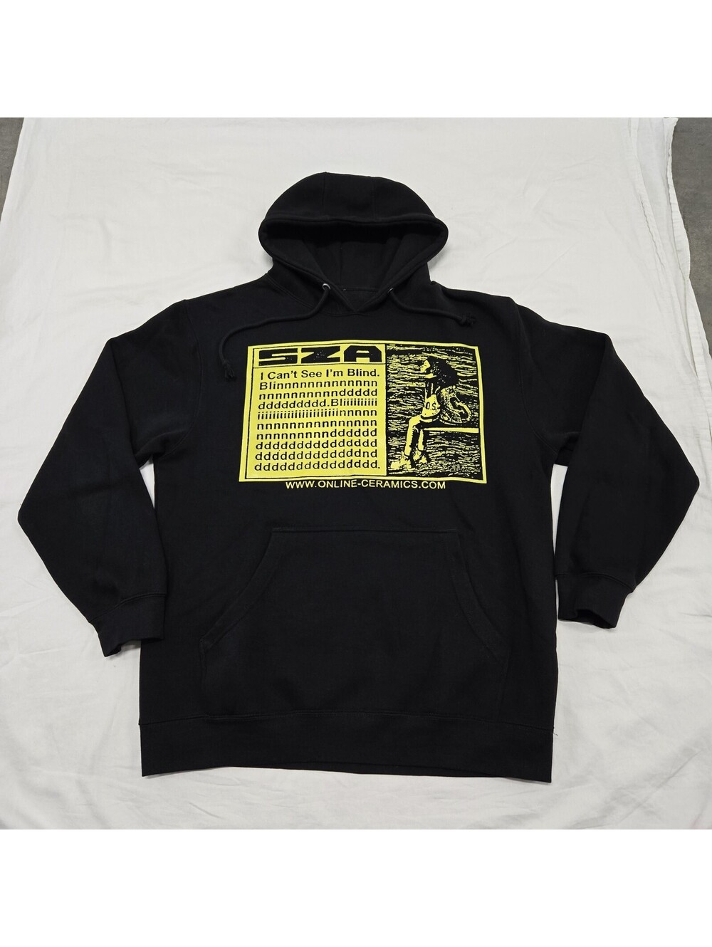 Size MEDIUM Online Ceramics SZA Hoodie SOS North American Tour Pullover 2 Sided